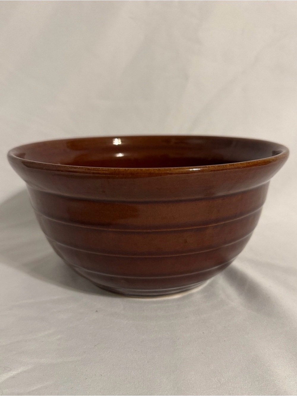 Marcus Mar-Crest Beehive Style Ceramic Ovenproof Stoneware Bowl in Brown 8 inch